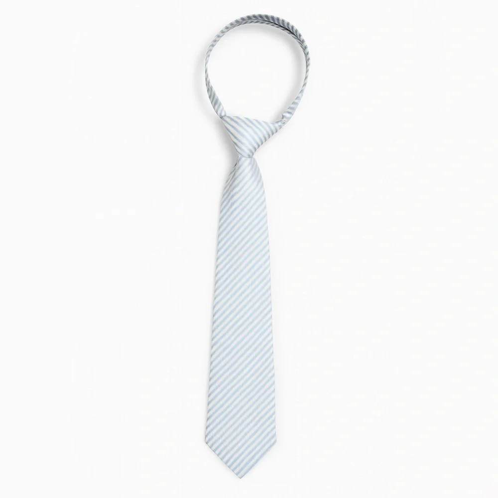 Kids Striped Blue Tie